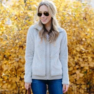 Furry North Face Full Zip Jacket